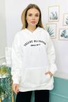 156413 Sardonlu Kapsonlu Sweatshirt